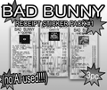 Bad Bunny Receipt Sticker Pack #1 (3-Pack)